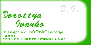 dorottya ivanko business card